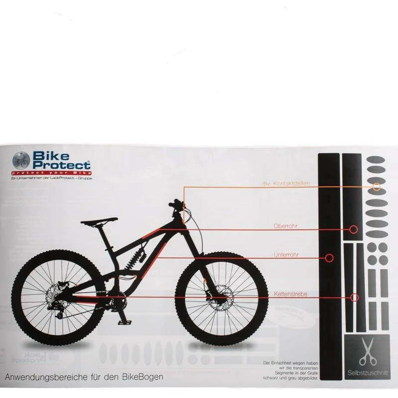 Enjoyyourbike BikeProtect Bike-Bogen Race Lackschutzfolie - Transparent, Matt – Bild 5