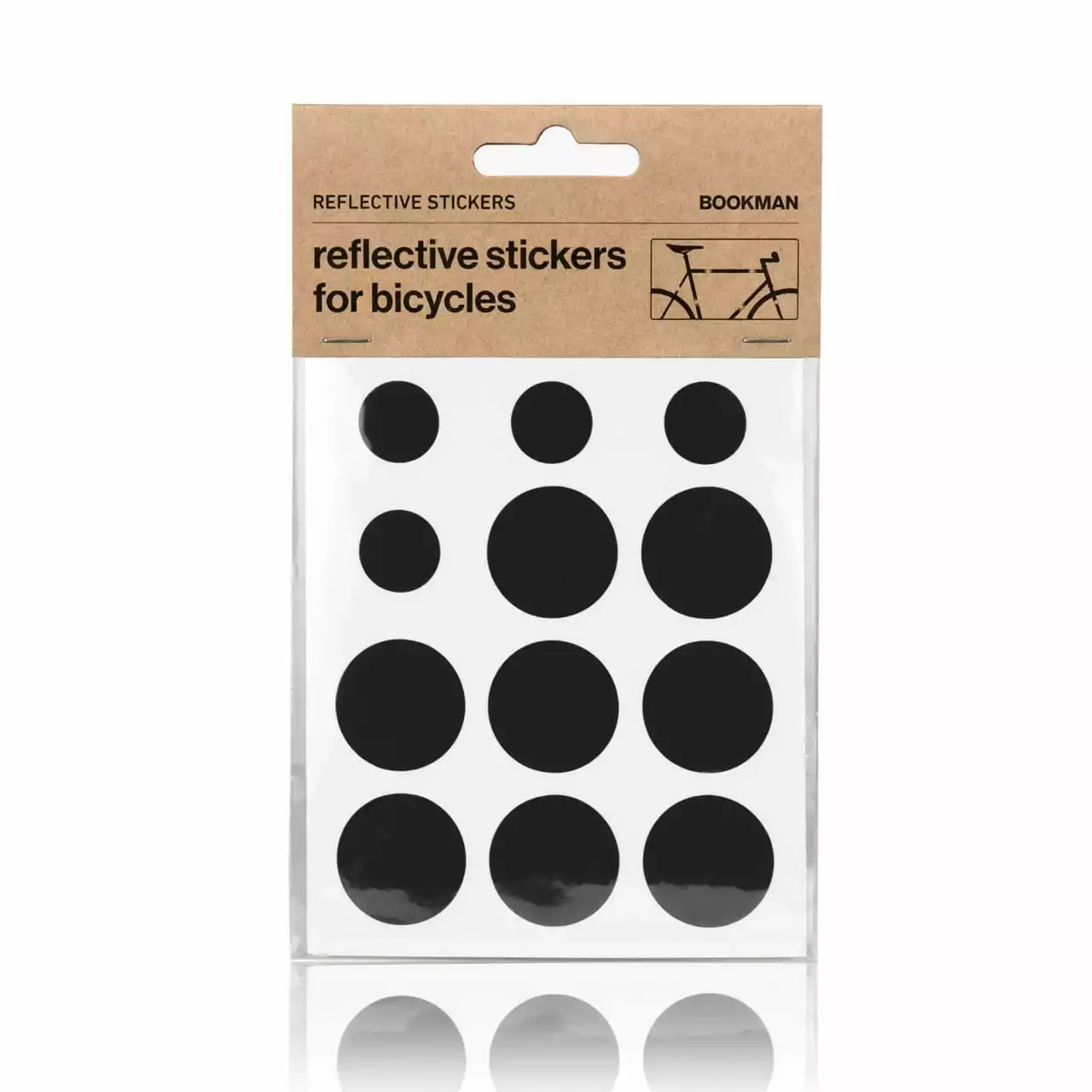 Bookman Urban Visibility Bookman Sticky Reflectors Black Reflektoraufkleber Punkte Schwarz