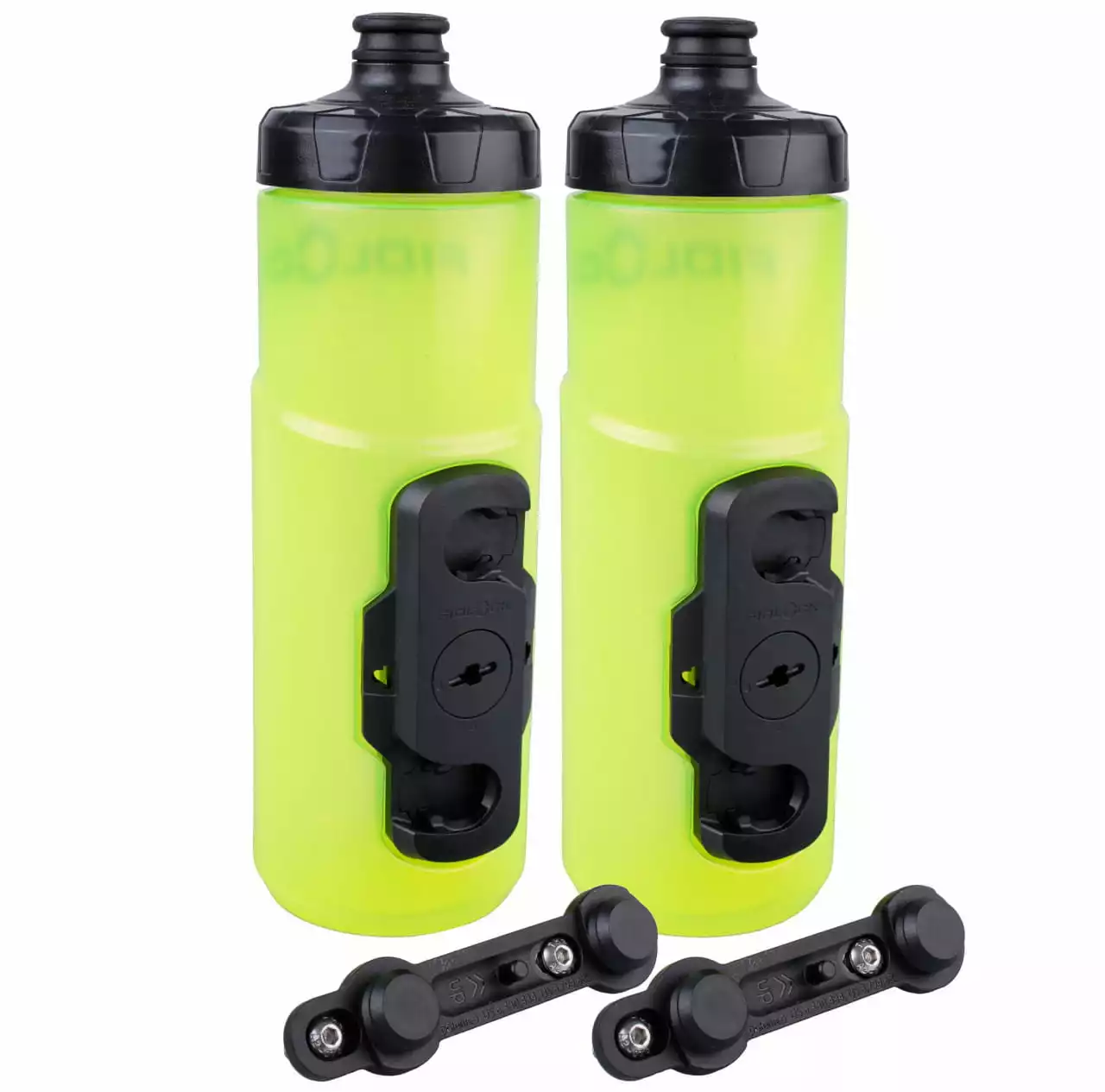 Fidlock TWIST Yellow (gelb) Trinkflasche + Flaschenhalter (neue Version, Ohne Gravity Kit)