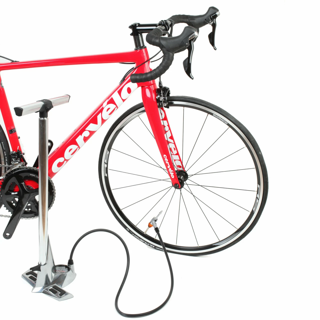 Airace Veloce A (PRO) Standpumpe Alu-Luftpumpe Bis 16,5 Bar (240 PSI) Silber – Bild 3