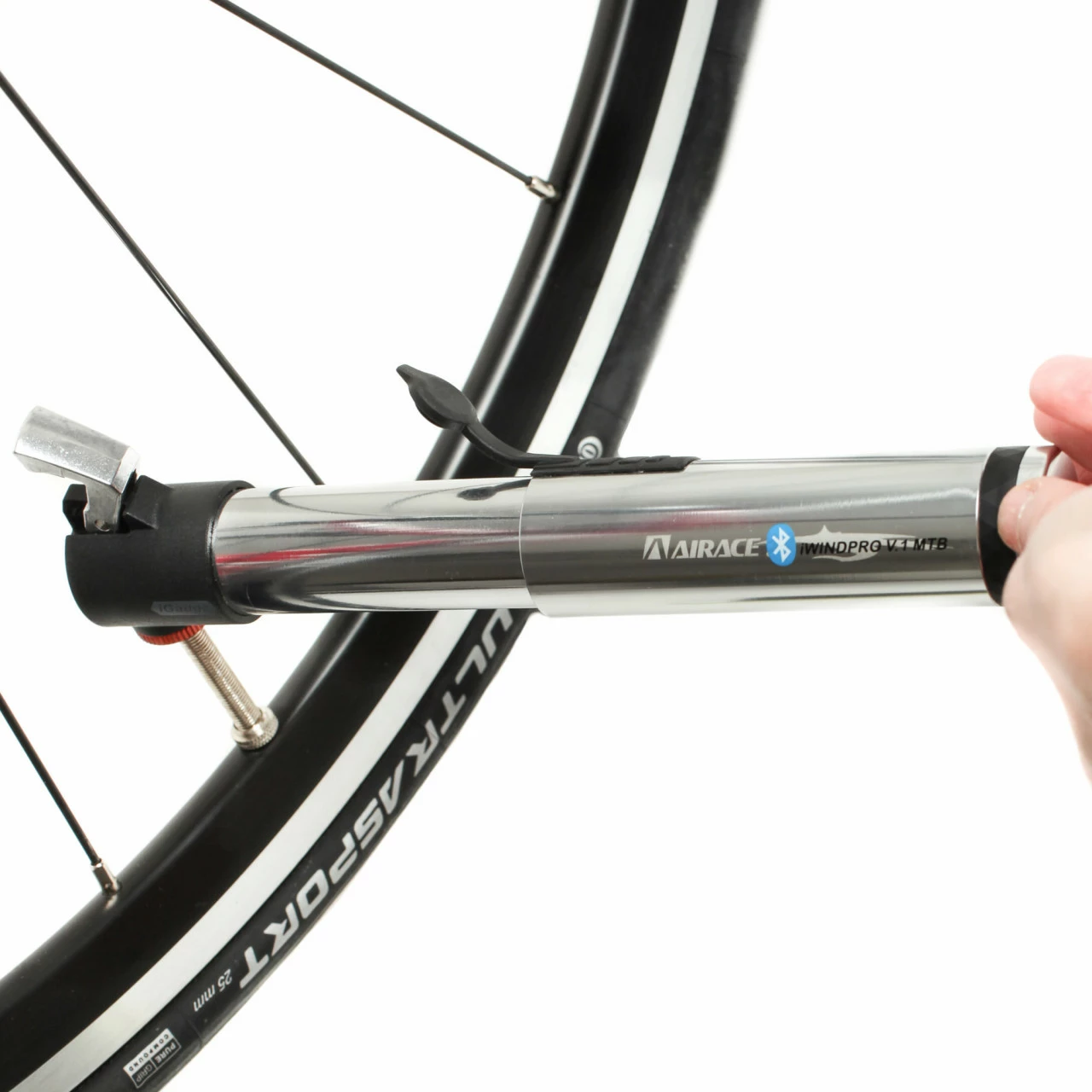 Airace IWindpro V1 MTB Bluetooth-Minimpumpe Mit Digitaler App-Anzeige Bis 5,5 Bar (80 PSI) – Bild 6