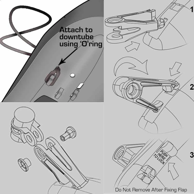 Crud Twinpac Schutzblech-Set Schwarz Für Mountainbikes – Bild 4
