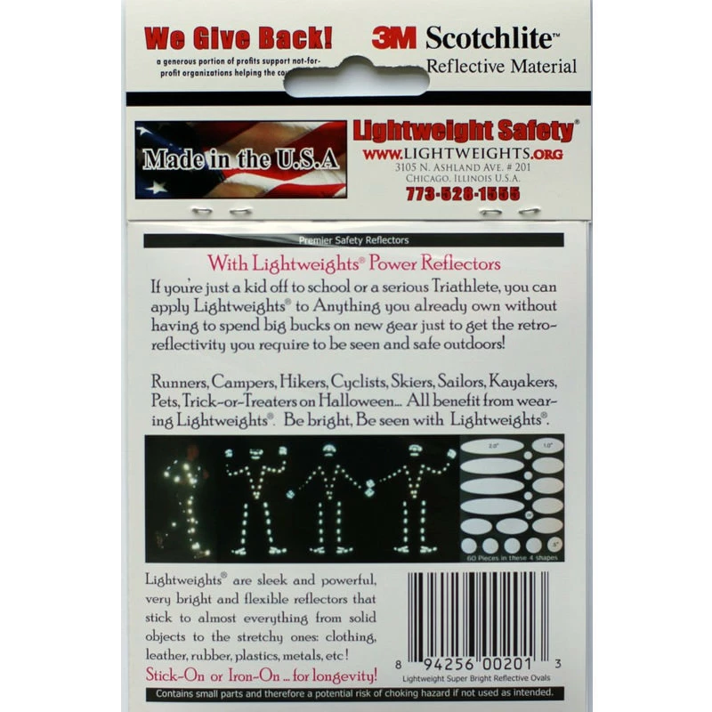 Lightweights 3M Reflexaufkleber Für Bekleidung 60 Stück – Bild 2