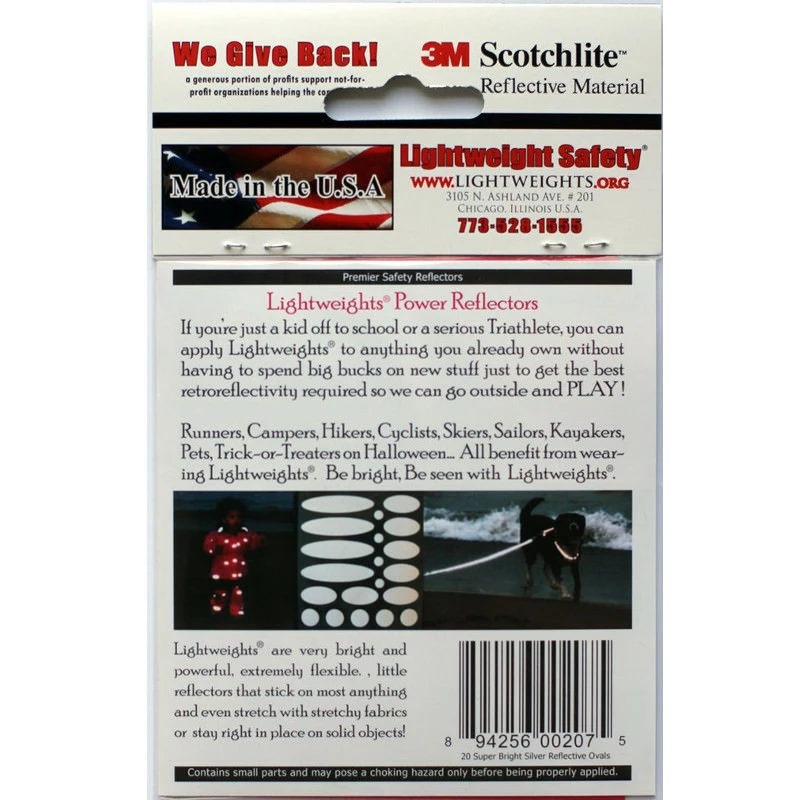 Lightweights 3M Reflexaufkleber Für Bekleidung 20 Stück – Bild 2