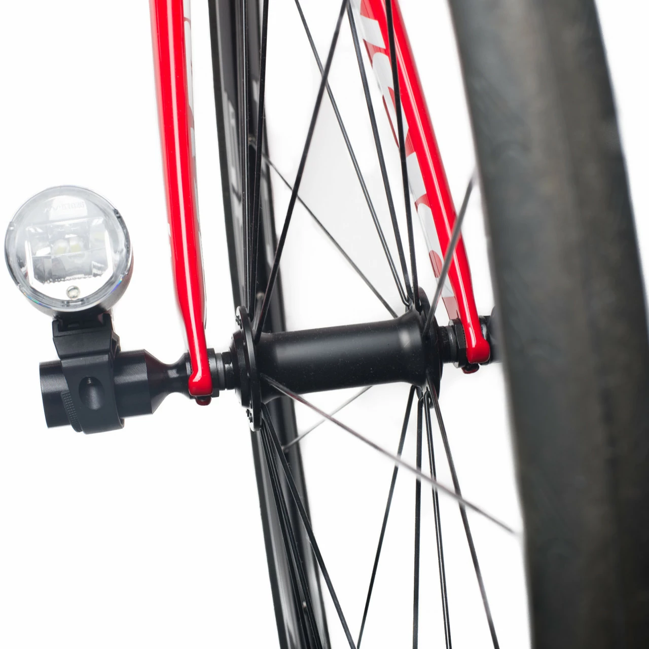 XON Universal-Lampenhalterung, GoPro-Halterung CNC-Alu Für Vorderradachse, Schnellspanner – Bild 3