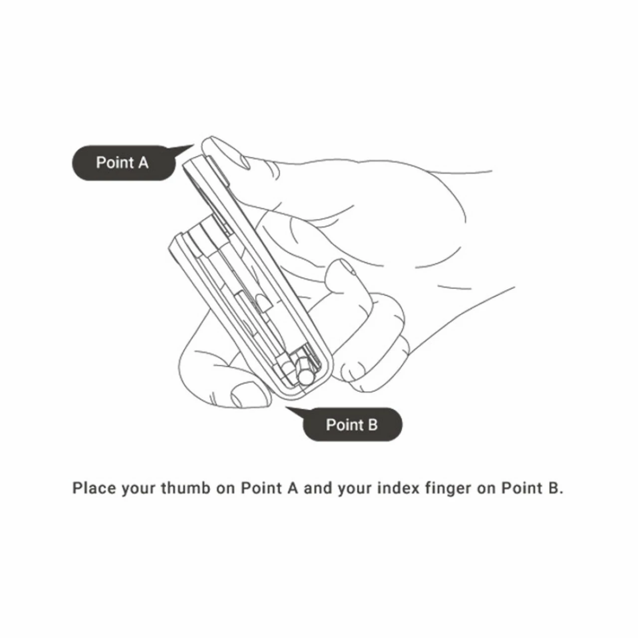 Birzman M-Torque 4 Minitool - 2x Innensechskant + Torx + Schlitzschraube – Bild 4