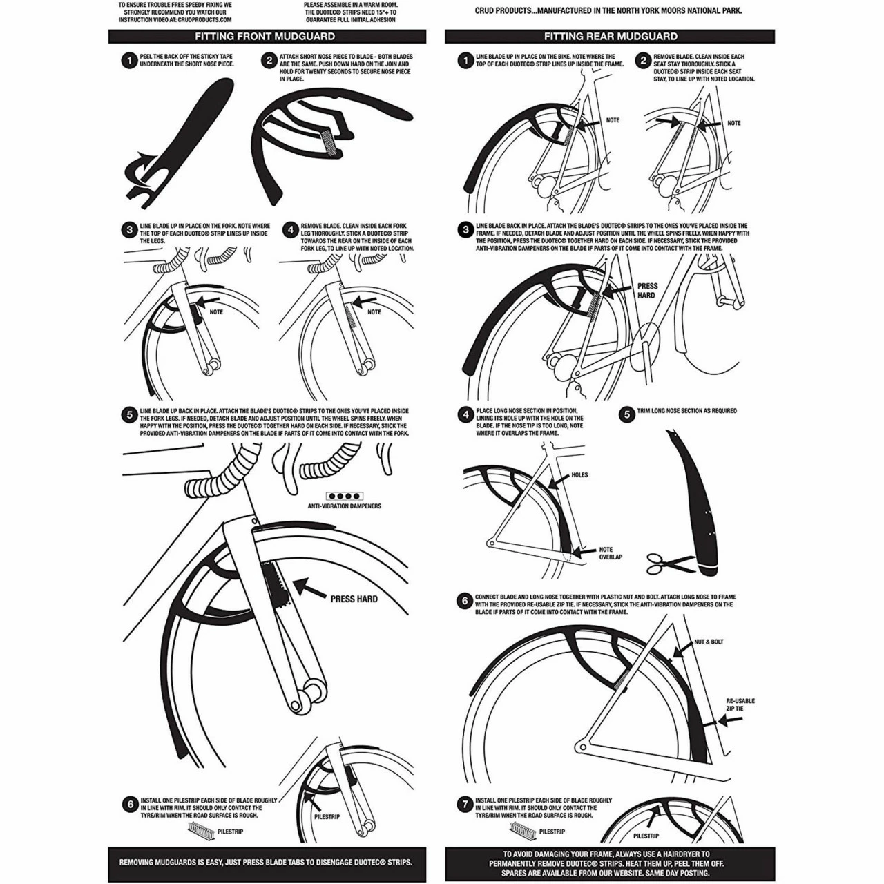 Crud RoadRacer MK3 Ersatz-Vorderteil - Schwarz – Bild 2