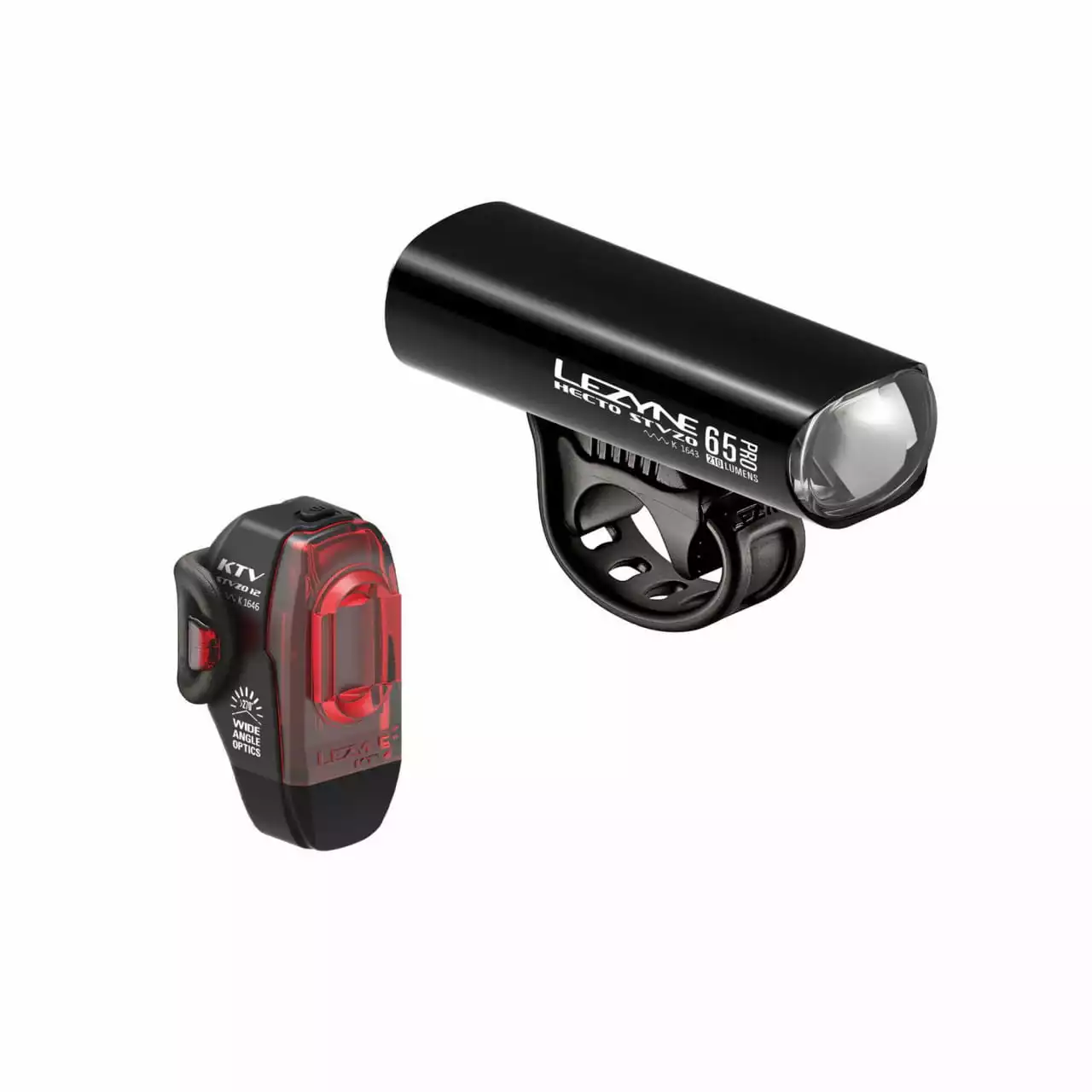 Lezyne LED Beleuchtungsset Hecto Pro 65 StVZO + KTV Drive StVZO