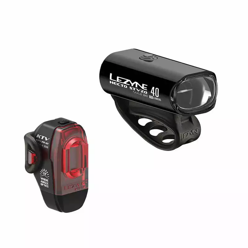 Lezyne LED Beleuchtungsset Hecto Drive 40 StVZO + KTV StVZO