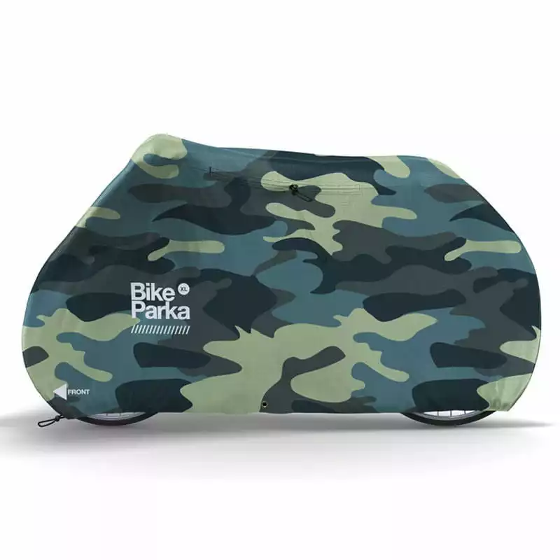 BikeParka XL Fahrradüberzug Für Große Fahrräder Camouflage