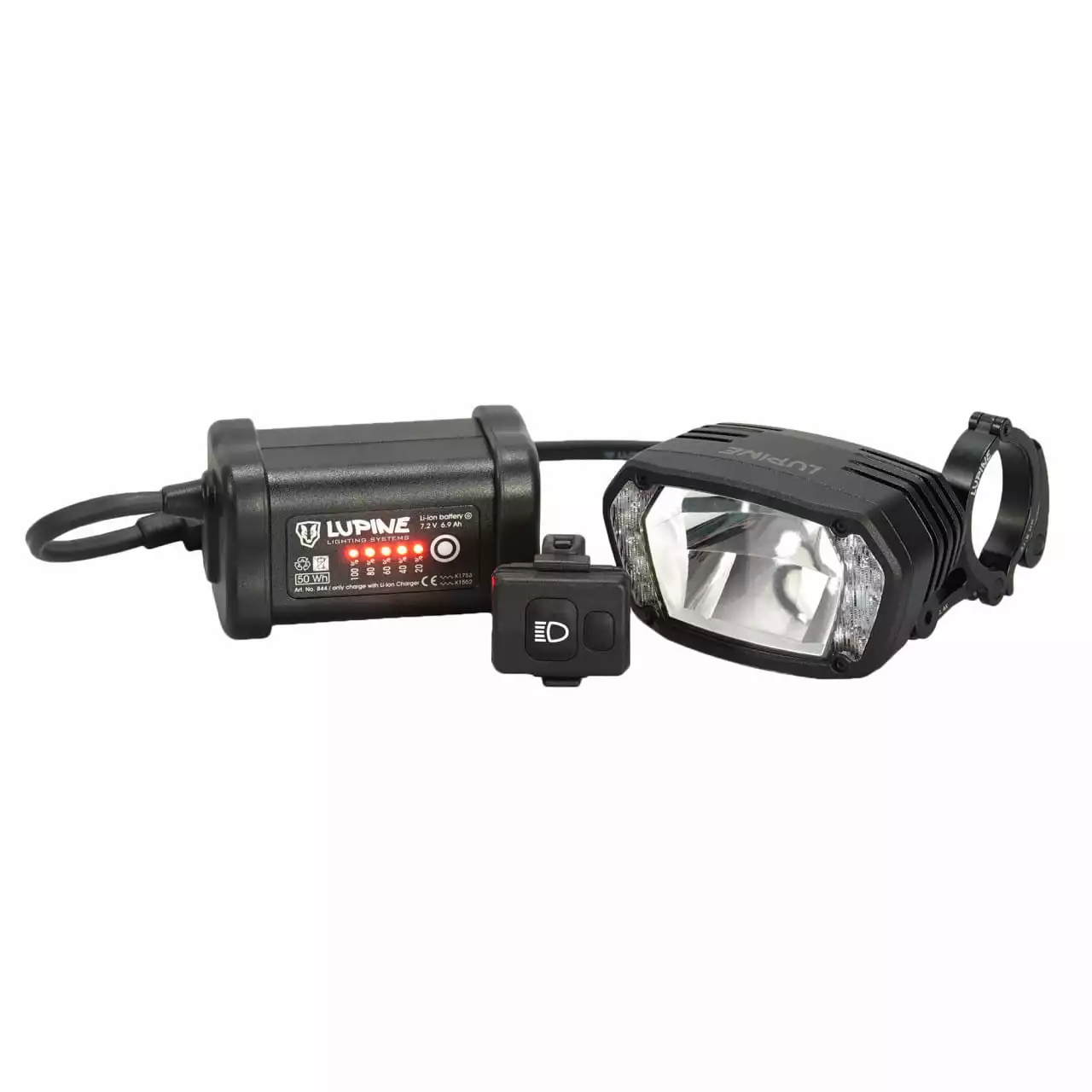 Lupine SL AX 7 StVZO 31,8 Mm - Fahrradlampe Mit Abblendlicht Und Fernlicht Bis Zu 370 M