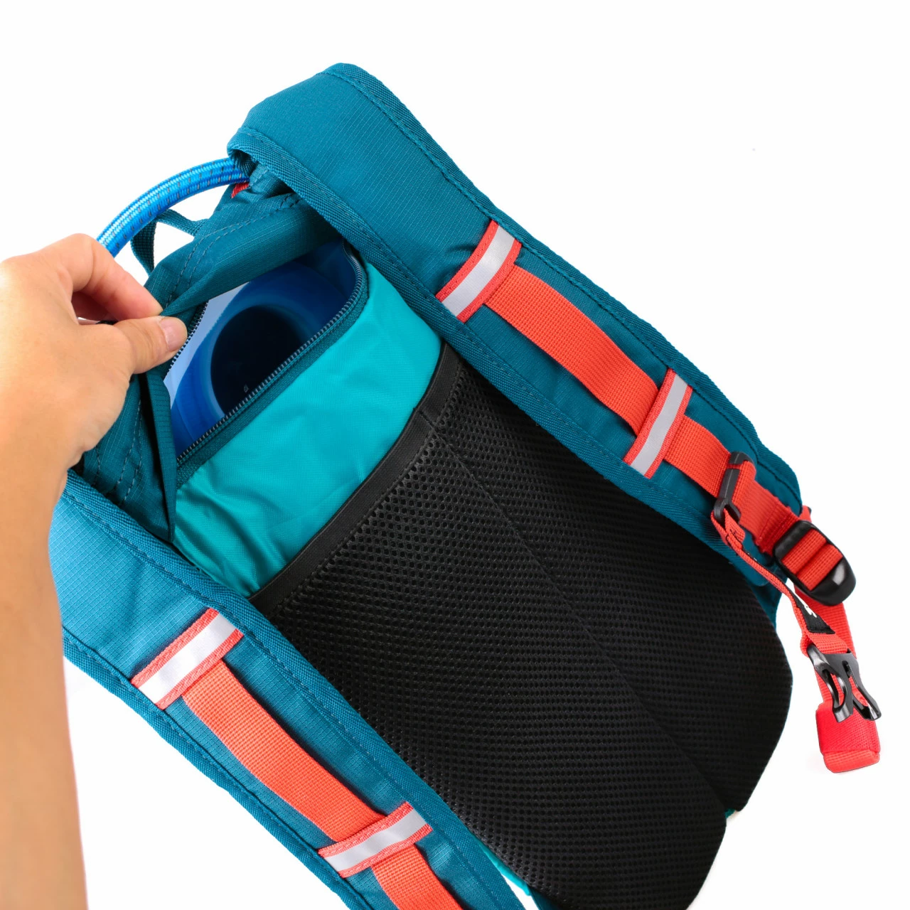SOURCE Durabag Pro 2L Coral Blue Trinkrucksack - 2 L Trinksystem, Blau – Bild 3