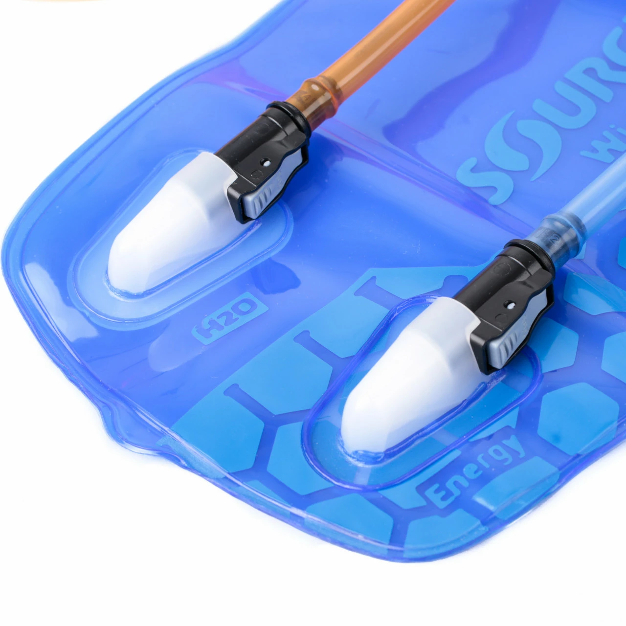 SOURCE Widepac D|vide Trinkblase Mit Zwei Kammern Und Trinkschläuchen - 2 L, Blau – Bild 3