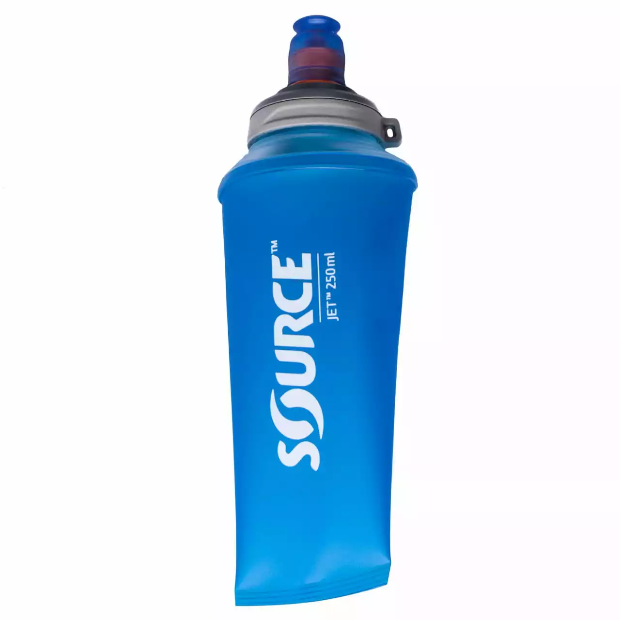SOURCE Jet Faltbare Trinkflasche Ohne PVC Und BPA - 0,25 L, Blau