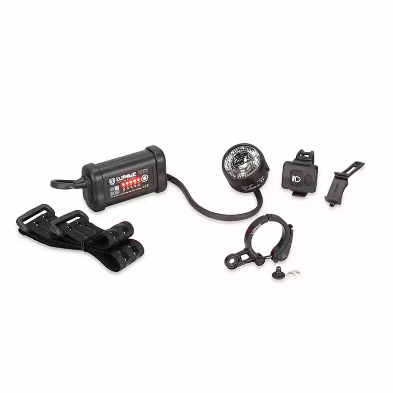 Lupine SL Nano AF StVZO Mit 3.5 Ah Akku, Fernbedienung Und 31,8 Mm Lenkerhalter