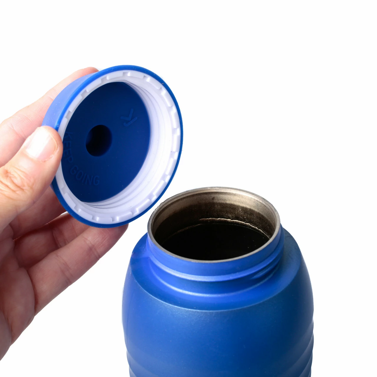 Keego Trinkflasche 750 Ml Electric Blue - Sportflasche Mit Innenbeschichtung Aus Titan (Version 4) – Bild 2