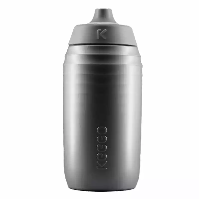 Keego Trinkflasche 500 Ml Silver Stardust - Sportflasche Mit Innenbeschichtung Aus Titan