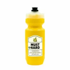 Spurcycle Must Go Hard Wasserflasche 650 Ml - Gelb