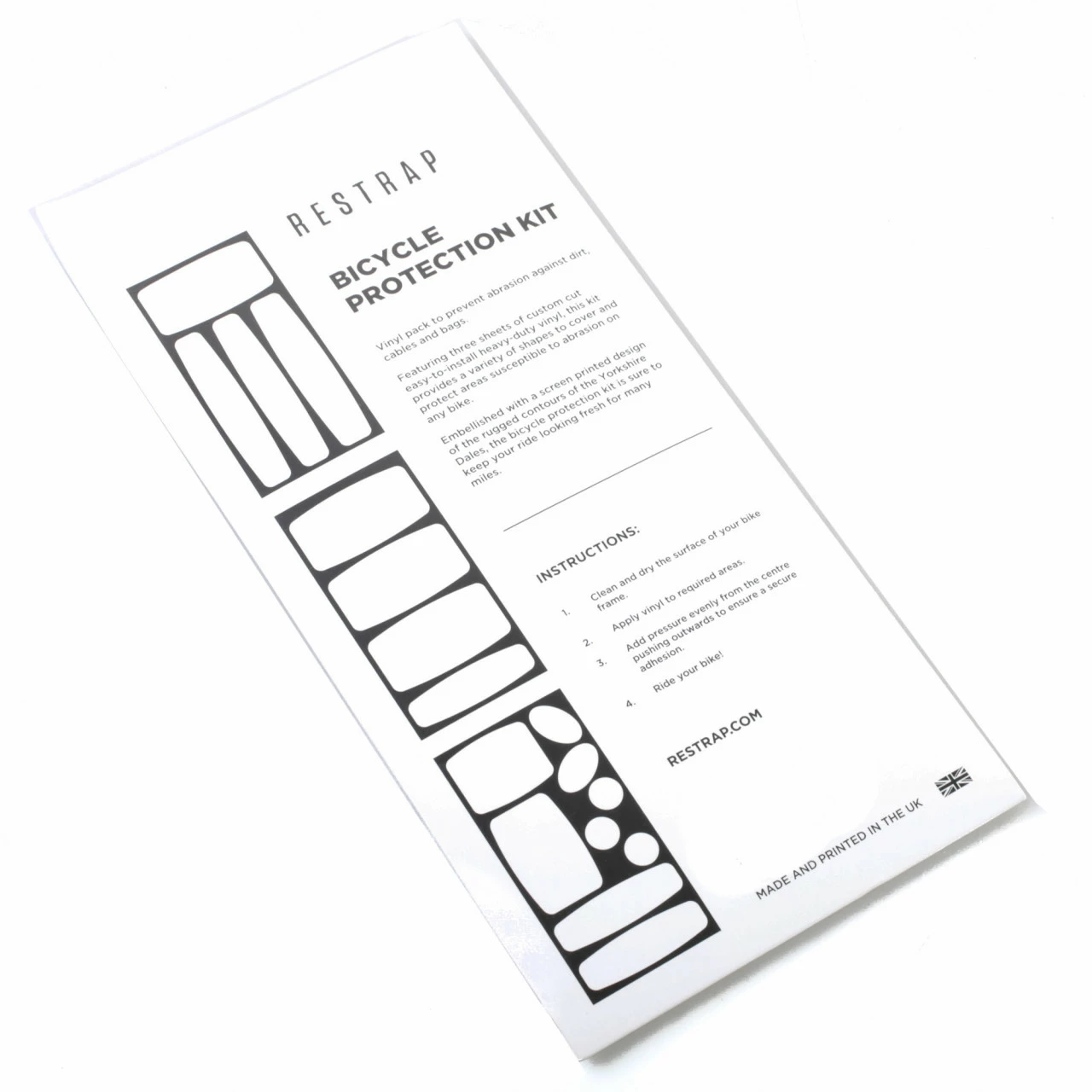 Restrap Bicycle Protection Kit Schutzaufkleber Gegen Kratzer Am Rahmen – Bild 3