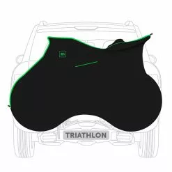 VELOSOCK Transport-Fahrradüberzug Black E Green Für Triathlon-Bikes (Durable + Water Repellent)