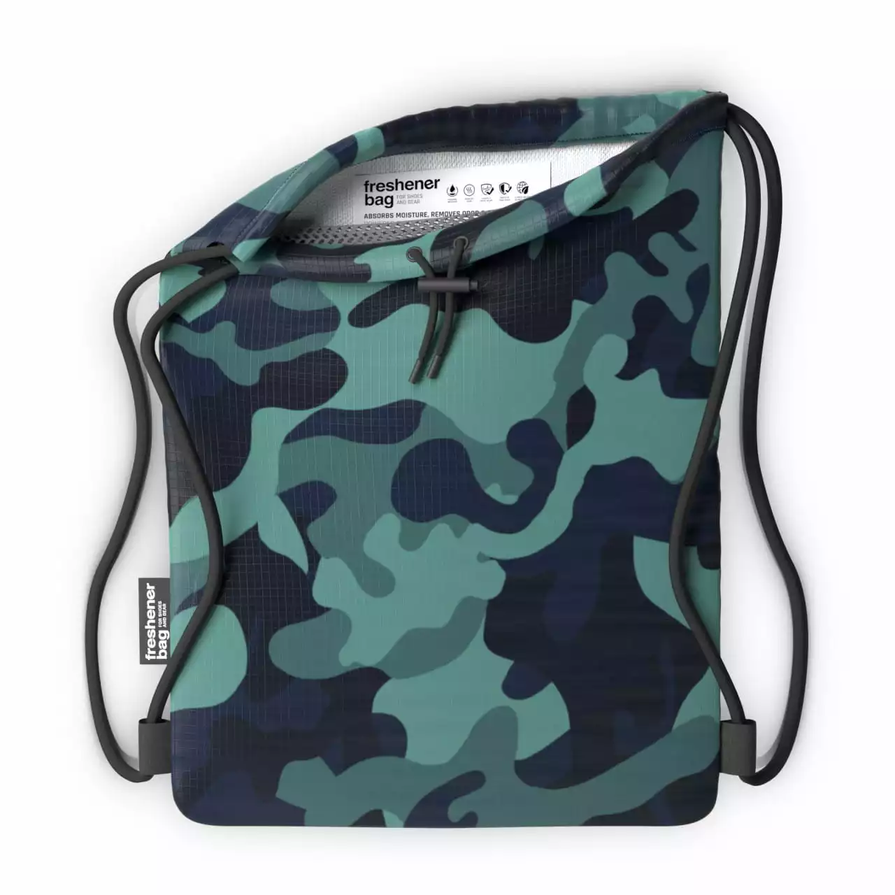SmellWell Freshener Bag XL Anti-Geruch- Und Anti-Feuchtigkeits-Turnbeutel - 20 Liter, Camo