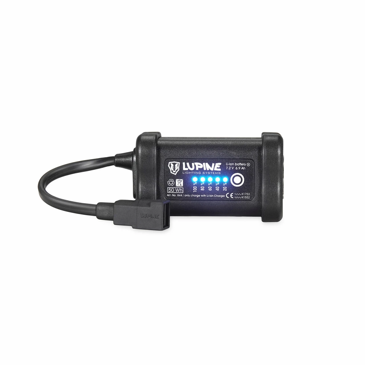 Lupine Li-Ionen 6.9 Ah Smartcore Akku 50Wh Mit Klettband – Bild 2