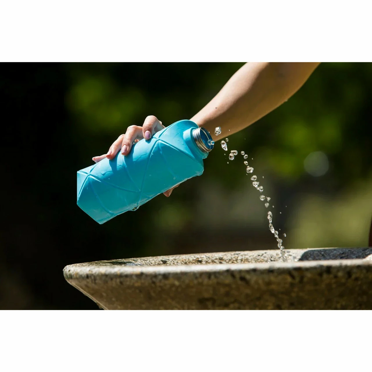 DiFOLD Origami Bottle - Faltbare Trinkflasche 750 Ml - Sky Blue (Hellblau) – Bild 4