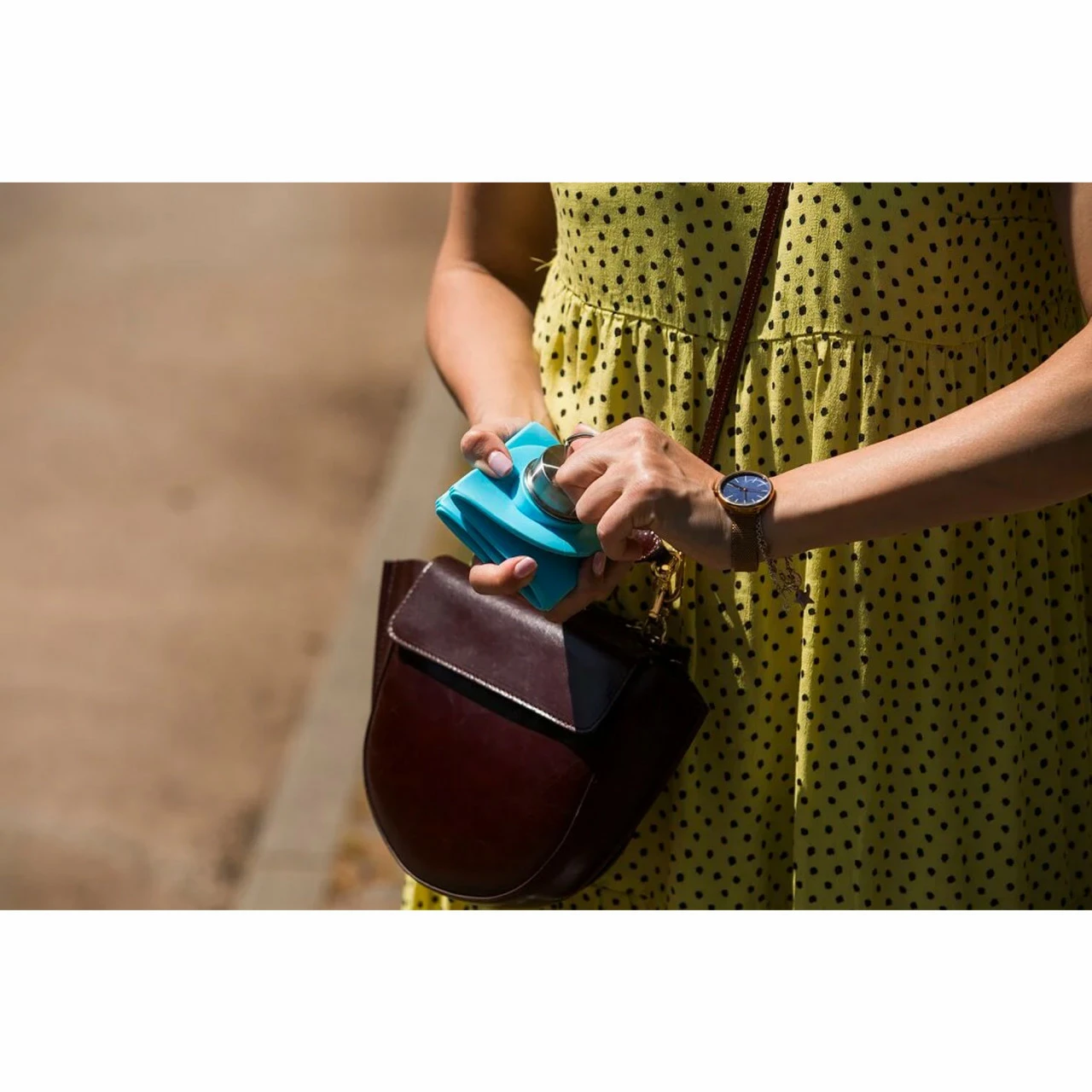 DiFOLD Origami Bottle - Faltbare Trinkflasche 750 Ml - Sky Blue (Hellblau) – Bild 5