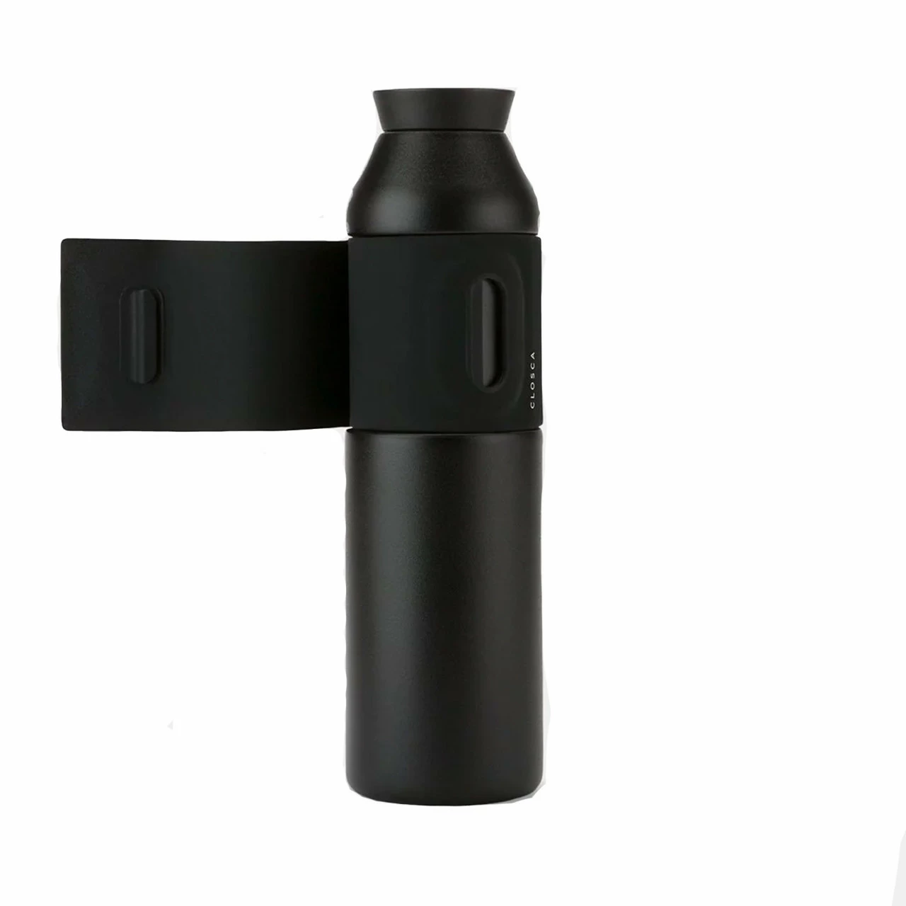 Closca Bottle Wave Trinkflasche 600 Ml - Black Matt (Schwarz) – Bild 2